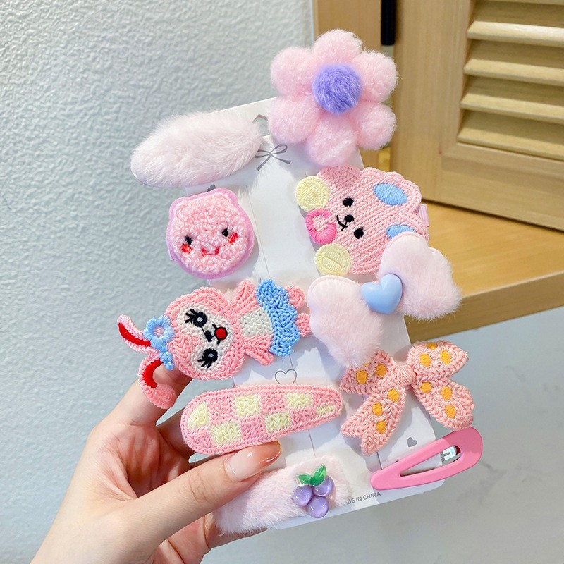 Hermosas pinzas de cabello para niños, anillos de cabello de moda, personalidad dulce, flores, adornos de cabello para animales pequeños, toques de estilo elegante de dama