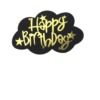 Copyright Baking Cake Decoration Black Yun Duo Golden Birthday Happy Cake Plug -in Birthday Cake Account