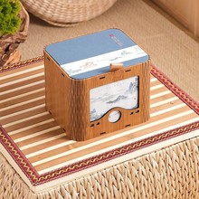 江山如画空盒绿茶龙井毛尖毛峰高端礼盒包装设计logo方包茶叶礼盒