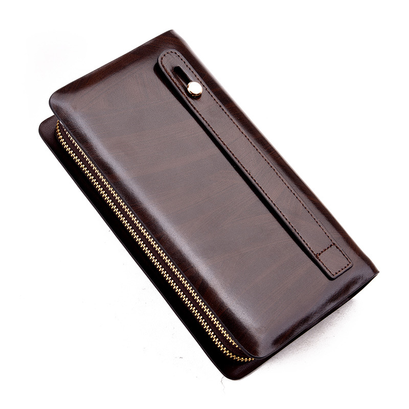 Moška torba Poslovna ročna torbica Moška velika torbica s sklopko Glava iz govejega usnja Trendna moška torbica s sklopko_voghion.com