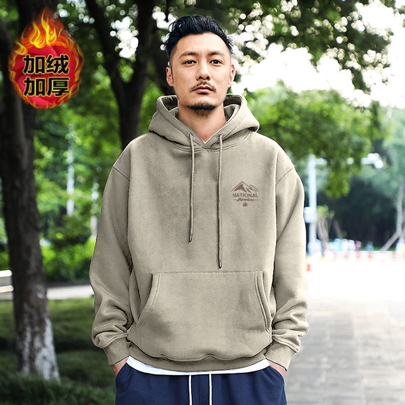 귀리 회색 후드 기모-1623 [하이 퀄리티] GL