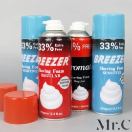 喷雪、喷彩带;金属罐;剃须膏须后水