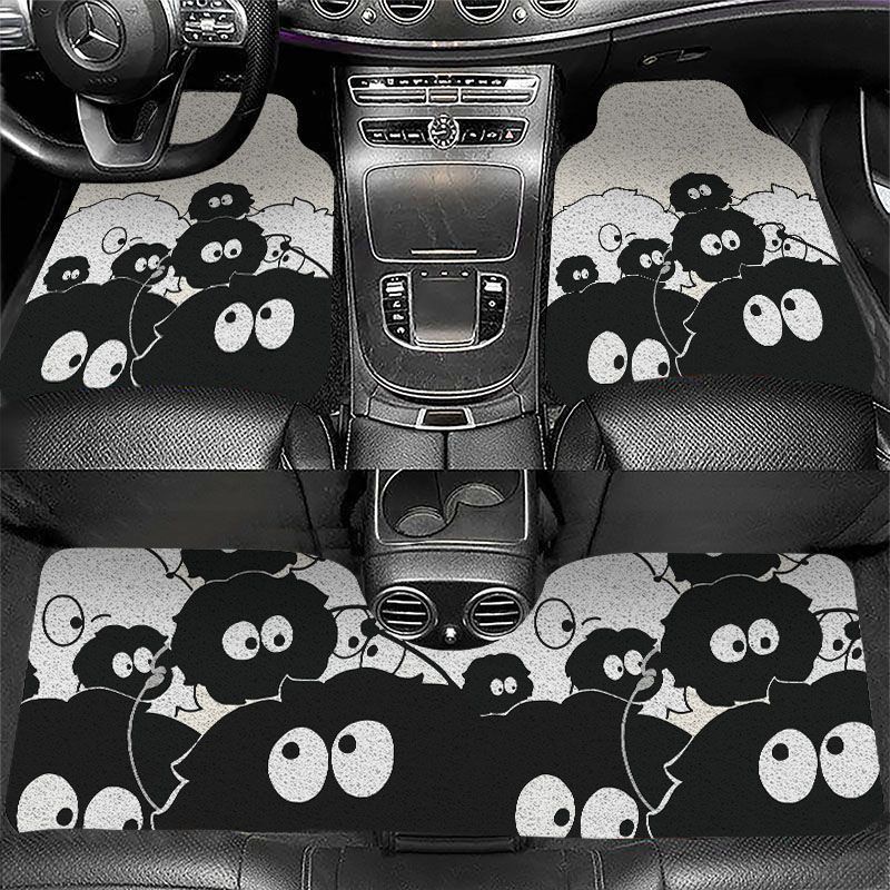 Cartoon silk loop universal floor mat, dirt-resistant, wear-resistant, easy to clean, can be cut to size, non-slip mat