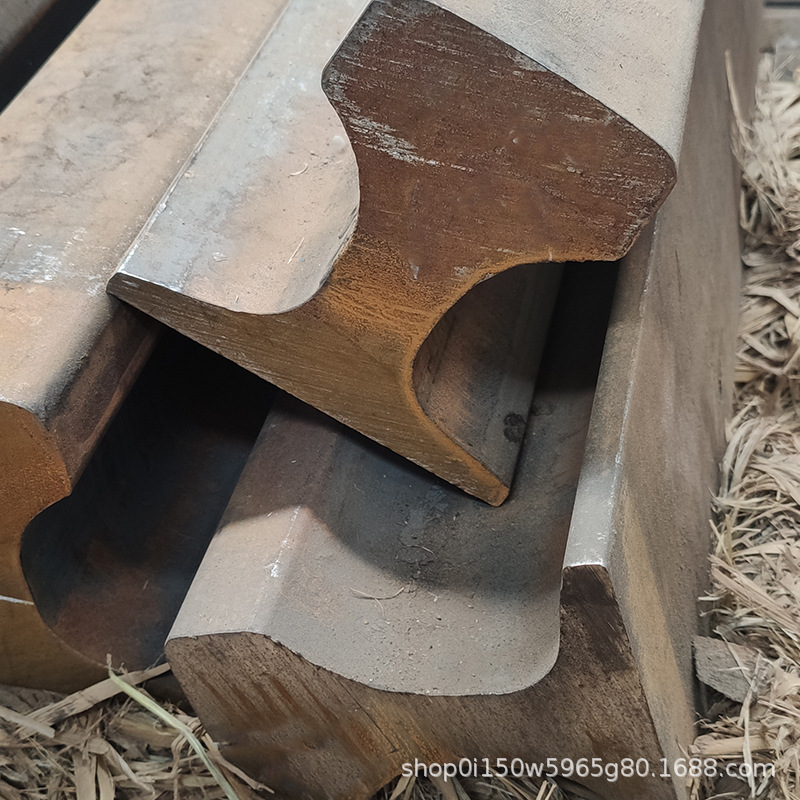 泓洛重型钢轨QU80铁路行吊龙门道轨道行车钢轨压板连接板配套