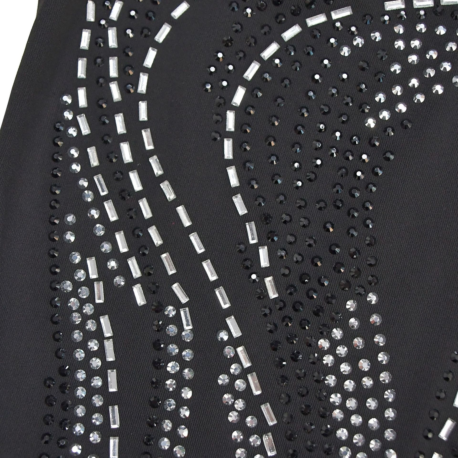 Robe moulante ornée de strass pour femme – Robe de soirée sexy à manches longues, élégante et glamour._voghion.com