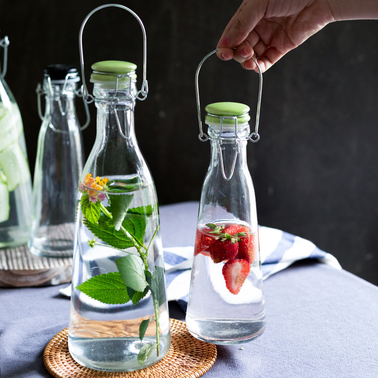 5000ML 1L宽口加厚密封卡扣瓶 杨梅酒泡酒瓶 酵素酒瓶 青梅酒瓶|ms