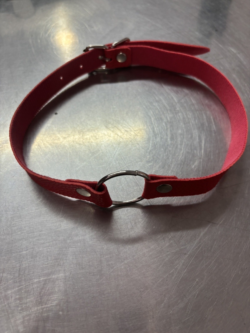 Jiuai SM Mouth Ball Gag with Three-Hole Design, Leather and Metal Bondage Accessory for Couples — detail image 33