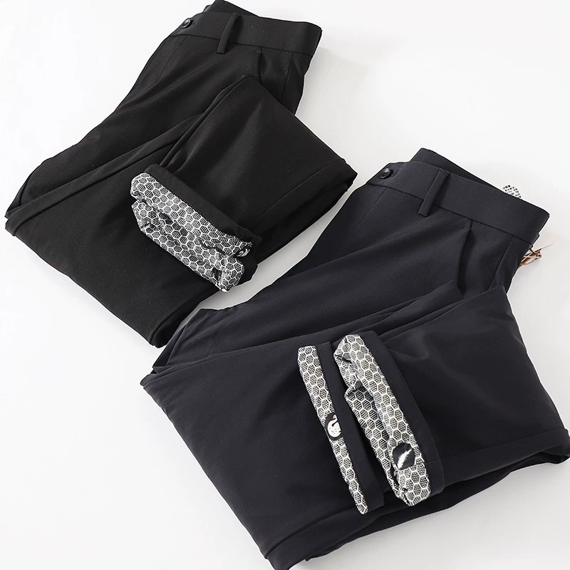 Зимний новый холодный 90 гусиный бархат мужской бизнес-отдых теплый густой бизнес руи талия водонепроницаемые пуховые брюки