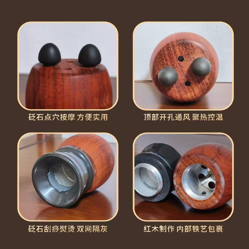 Bian Stone Facial Moxibustion Cup Small Brush Shape Warm Face Massage Gua Sha Tool 200g specifications