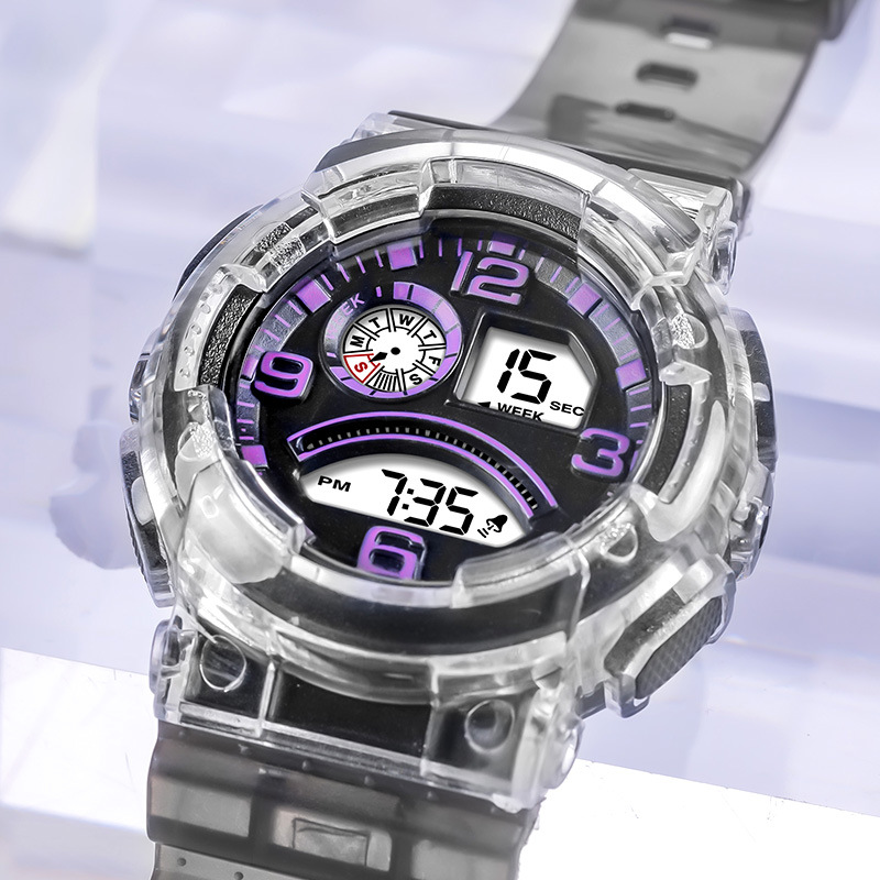 Nuevo Campus DE LA Juventud Estudiantes de la escuela primaria y secundaria reloj electrónico transparente multi-función temporización luminosa alarma reloj electrónico