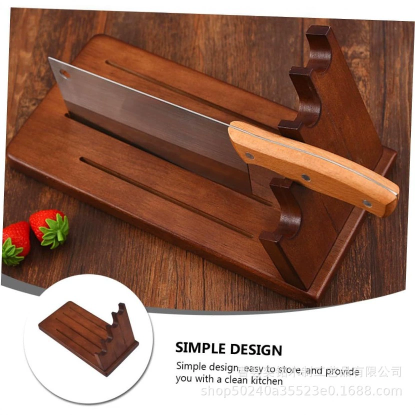 Деревянная стойка для ножей для кухонных принадлежностей стойка для хранения торговых центров