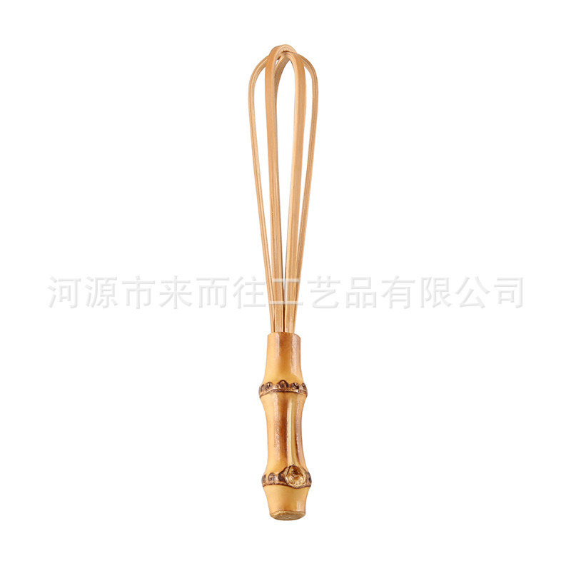 Egg Beater handmade bamboo root green silk kitchen baking tool Small size mini egg stirring rod cream dispenser