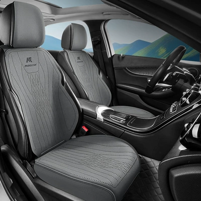 Saddle Cushion Car Cushion Advanced Suede Seat Cover Small Man Waist Four Seasons Half Pack Suede Ventilated Seat Cushion Wholesale
