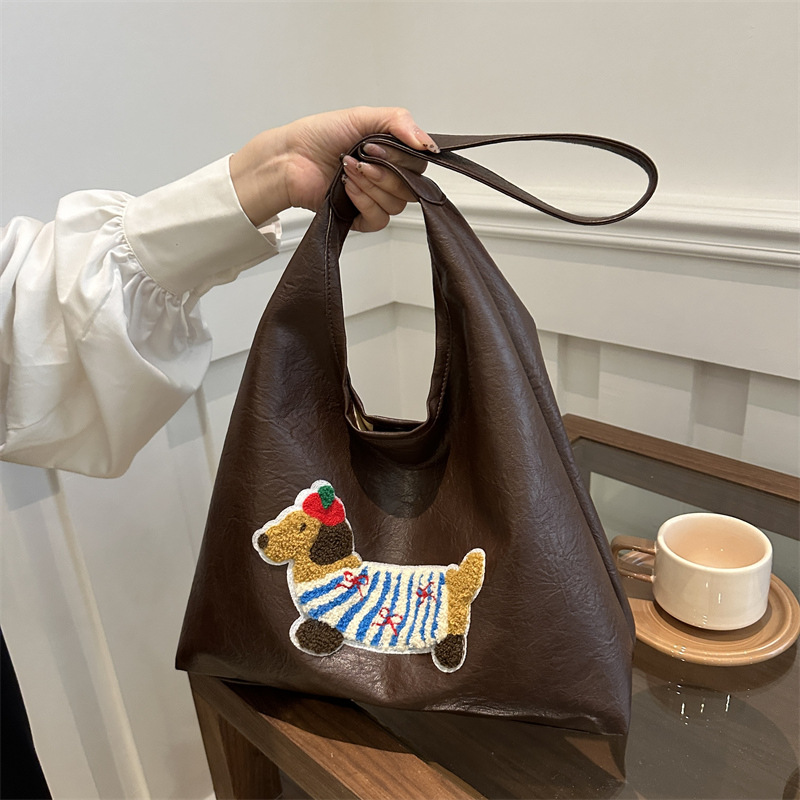 Otoño y invierno retro gran capacidad bolso de hombro de mujer 2024 nuevo estilo casual de moda simple bolso de hombro