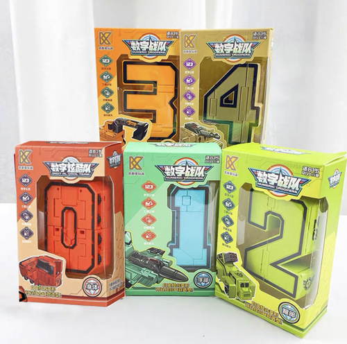Original digital robot transformation toy combination car Genghis Khan creative children's fun puzzle set wholesale 