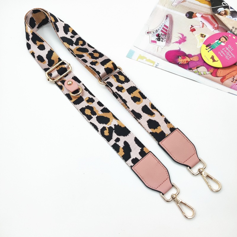 101g Weight Bag Strap Bag Accessories Type 1 Piece, 1 Set Quantity Casual, Daily Occasion Polyester Material Geometric, Leopard Pattern Simple Style, Classic Style Style 1 Piece 1 Set Polyester Geometric Leopard Bag Strap 10