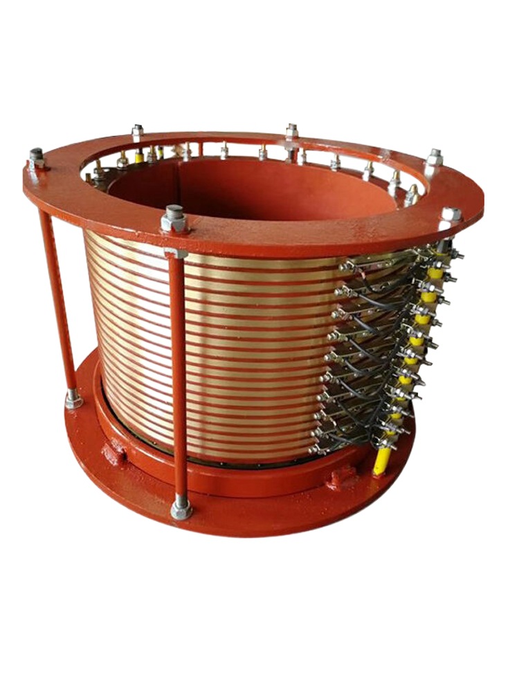 大功率多路集电环总成大电流电炒锅导电环滑环铜环碳刷电刷