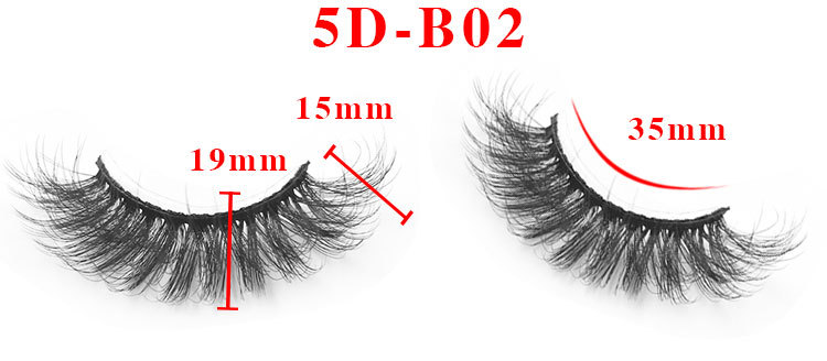 Butterfly Mixed 10 Pairs Three Dimensional 18mm Handmade False Eyelash display picture 2