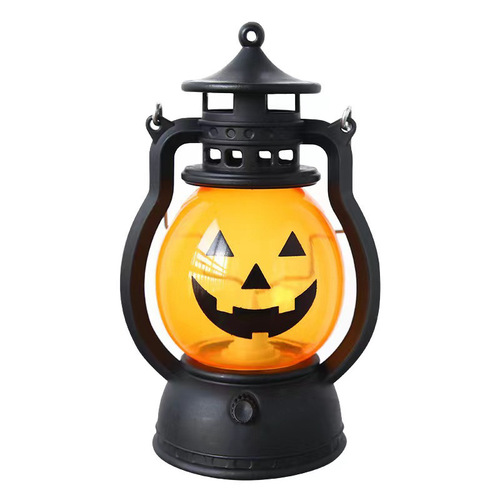 Cross-border new Halloween oil lantern portable pumpkin lantern skull decoration pony lantern bar party atmosphere props