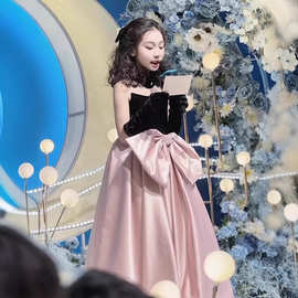 女童礼服小公主生日礼服儿童礼服高端轻奢钢琴演奏小主持人礼服