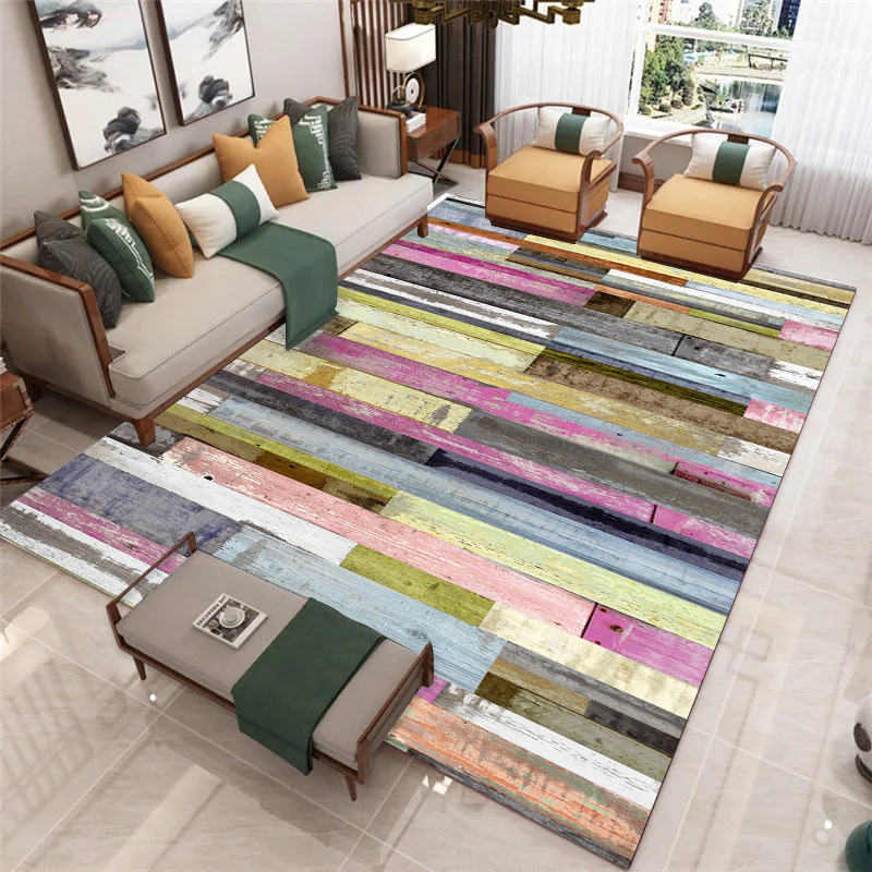 Estilo nórdico simple resistente a las manchas antideslizante mesa de té manta gran área totalmente cubierta absorbente sala de estar alfombra hogar Cristal alfombra de terciopelo