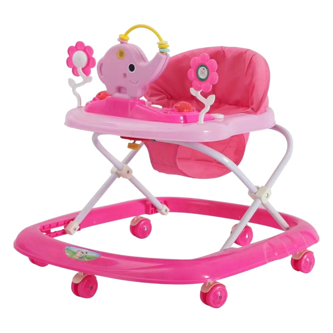 Baby Walker plegable con música anticaída coche de arranque 6-18 meses niños y niñas