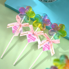 渐变七色花无蔗糖棒棒糖高颜值盒装糖果定制商场超市酒店专供批发