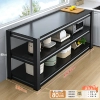 [Length 80 Width 30 Height 80—3 floors] Black kitchen countertop expansion