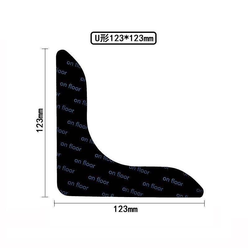Al por mayor transfronteriza en forma de L alfombra antideslizante pegatinas fijas