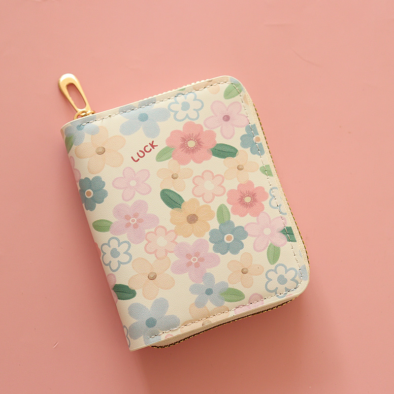 짧은 지퍼 지갑, 행운의 꽃