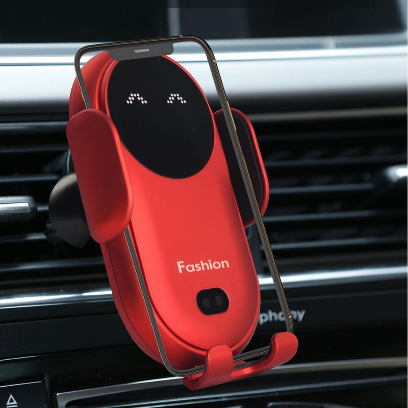 車載ワイヤレス充電器 S11 車載ナビ携帯電話ホルダー ワイヤレス充電器 赤外線センサー開閉 急速充電|undefined