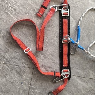 Electrician Safety Harness for High-Altitude Work, Pole Climbing, Tree Climbing, Anti-Abrasion Pole Climbing Belt for High-Altitude Operations