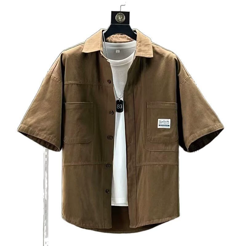 Летняя рубашка для отдыха, японская куртка, oversize