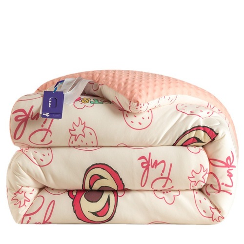 miki soy bean quilt type A knitted cotton 3D bean velvet quilt children's winter quilt nap quilt cartoon quilt can be customized to thicken