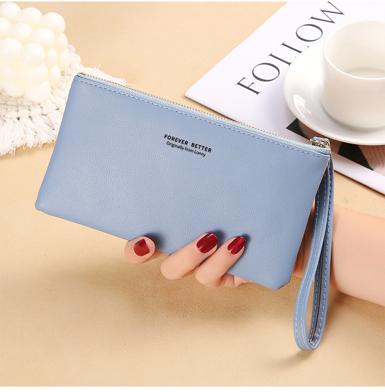 Women's Solid Color Pu Leather Zipper Wallets display picture 18