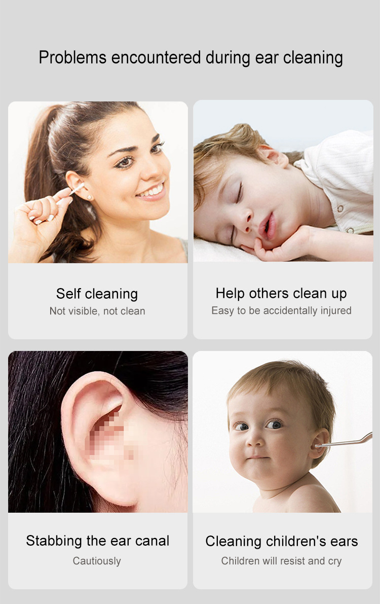 Stuzzicadenti visivo intelligente per bambini, strumento multifunzionale per la pulizia delle orecchie con luce ad alta definizione, vendita calda transfrontaliera_voghion.com