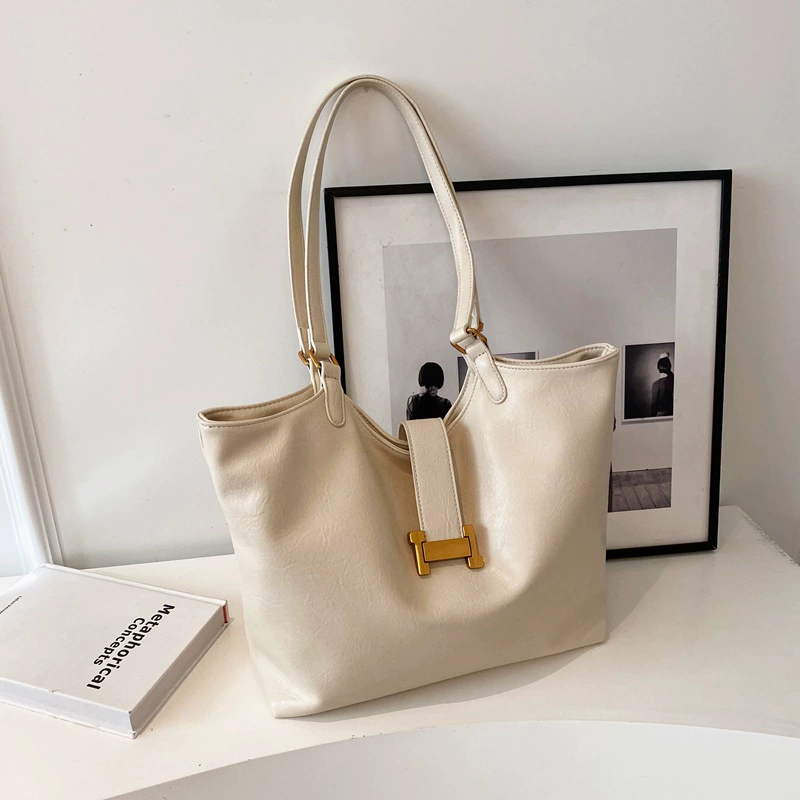 Handbag retro demi-season tote, capacious universal bag, high-quality style