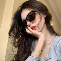 太陽鏡女復古貓眼時尚個性小框潮酷墨鏡男2023新品防曬高級感眼鏡