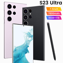跨境爆款S23 Ultra 内置笔3+64G真穿孔7.3寸大屏外贸安卓智能手机