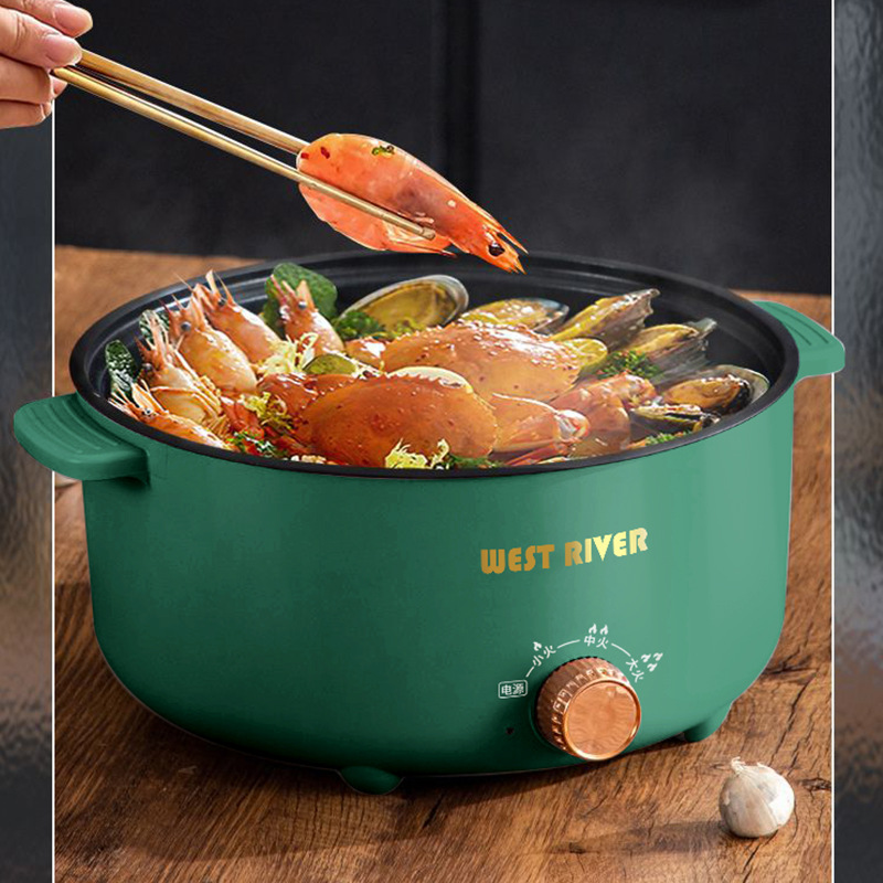 integral olla eléctrica casera olla eléctrica multifuncional pequeña olla eléctrica dormitorio cocinar arroz olla eléctrica de fideos image 4