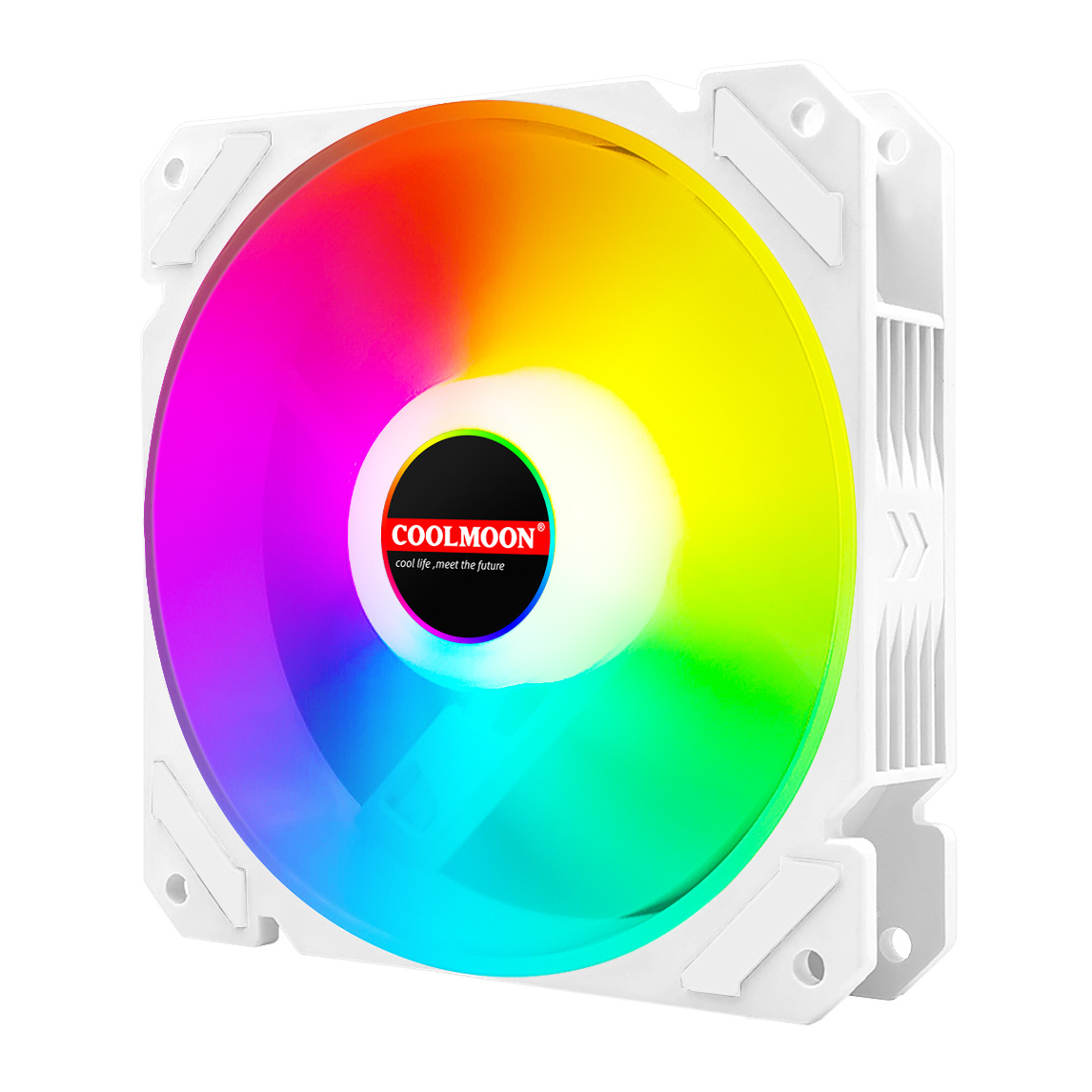 跨境优选 12cm机箱风扇 RGB静音幻彩发光台式电脑散热主机箱风扇