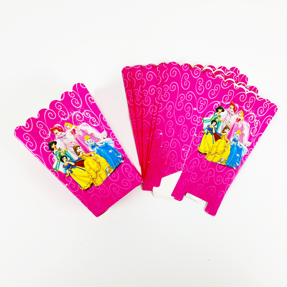 Transfronterizo seis fábricas de cumpleaños de la princesa Placa de papel de dibujos animados de los niños taza de papel vajilla Sofía decoración traje