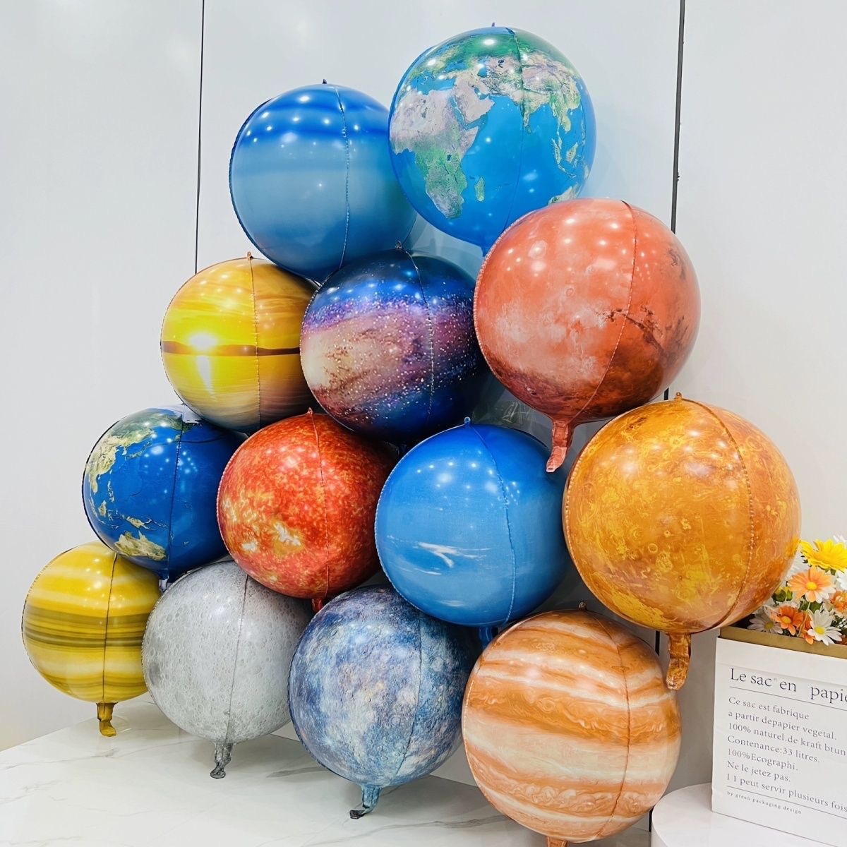 Cross-border 22-inch 4D floating aluminum film balloon eight planet…