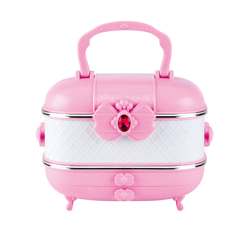 Traje de cosméticos para niños transfronterizos de Amazon maquillaje para niñas esmalte de uñas juguete maleta rendimiento regalo de cumpleaños