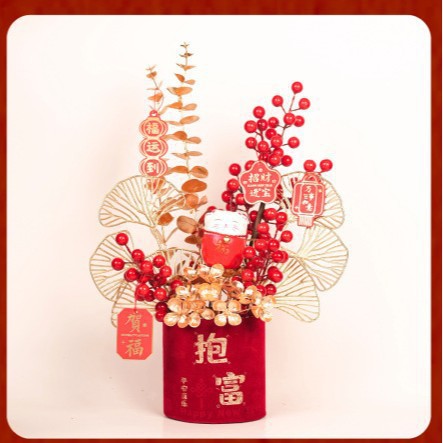 Año Nuevo personalizado paquete de regalos de productos terminados Boche de Año Nuevo Boche de flores Festival de Primavera Fiesta de Primavera