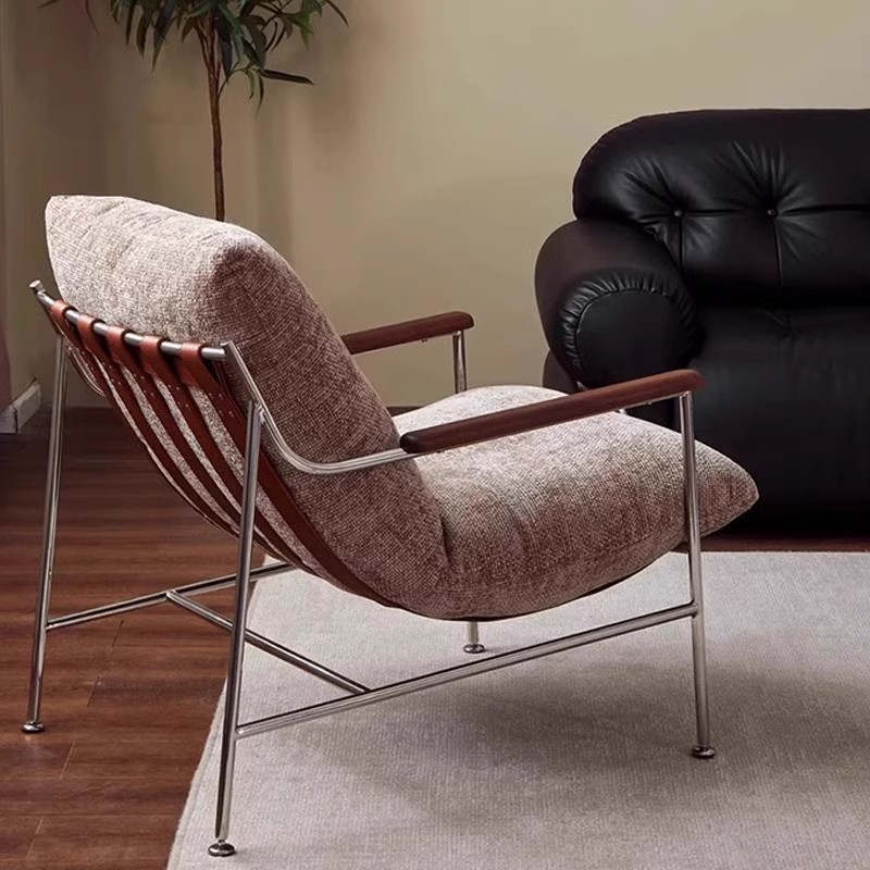 Sofá de ocio Fika estilo medieval sala de estar moderno sofá de lujo desmontable sofá de paquete suave silla individual
