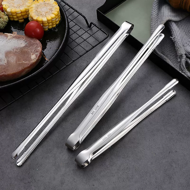 304 из нержавеющей стали пищевой зажим для барбекю стейк зажим японский бытовой удлиненный зажим для барбекю антиугарный оптовый