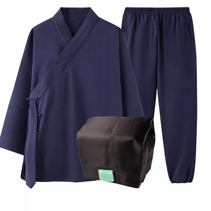 Wudang Taoist clothing slant lapel Sanqing collar Taoist robe for men and women spring and summer Taoist costume short robe for husks Taoist clothing Wudang Taoist clothing slant lapel Sanqing collar Taoist robe for men and women spring and summer Taoist costume short robe for husks Taoist clothing