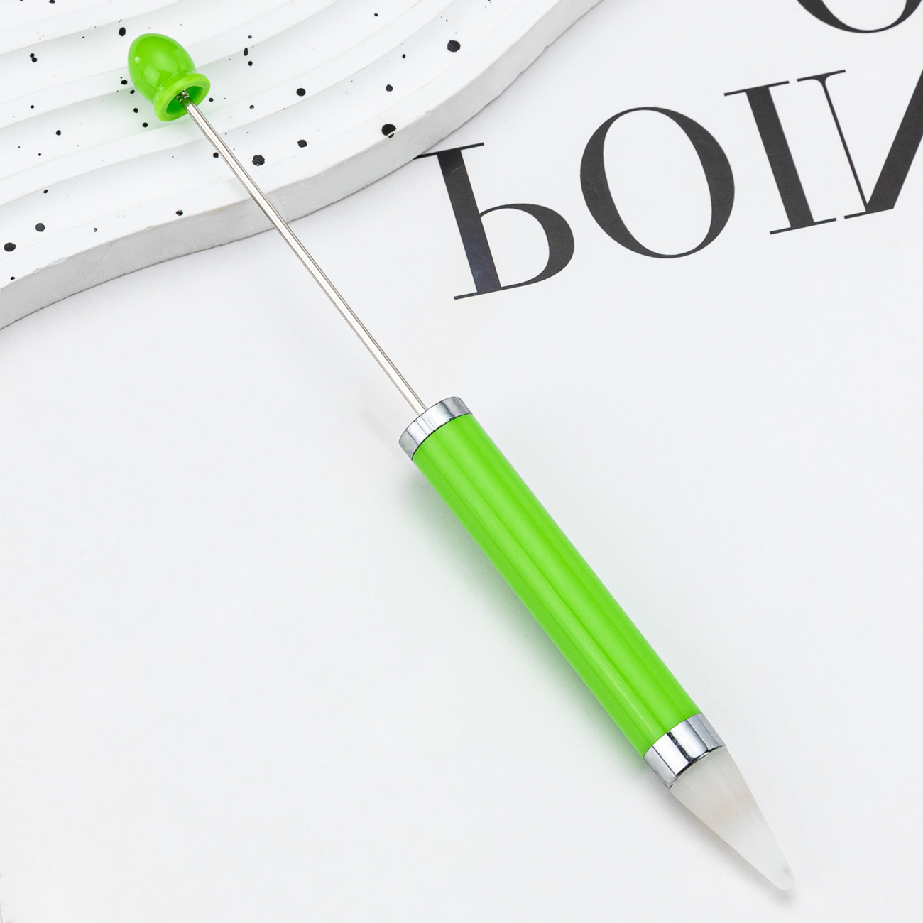 Nuevo DIY nail point taladro bolígrafo de cuentas de succión de taladro de flores de taladro de herramientas de uñas de doble propósito con cera de taladro de punto