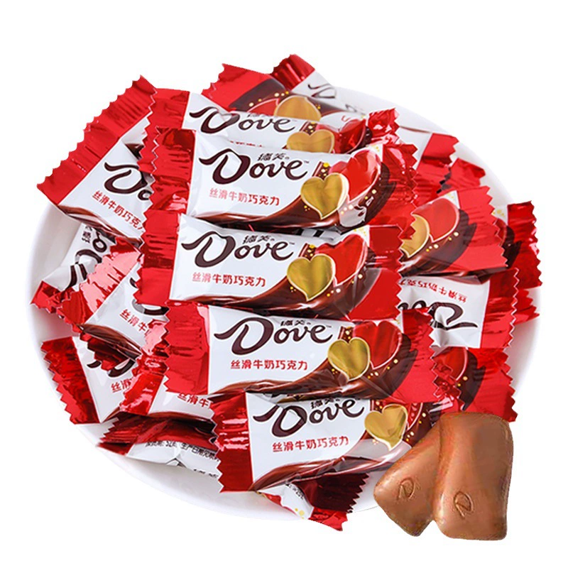 Конфеты (Dove) assorted молочный шоколад микс — свадебный и новогодний подарок, ассорти упаковок, ~0.9 кг